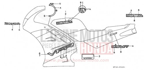 STRIPE/MARK (2) VFR750FM de 1991
